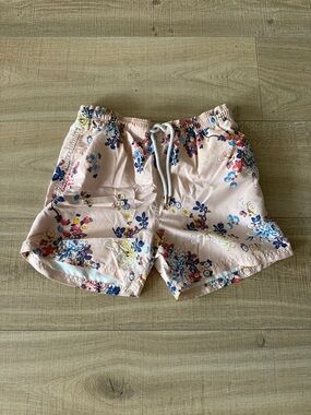 Reiss Men’s Pink Floral Drawstring Swim Trunks